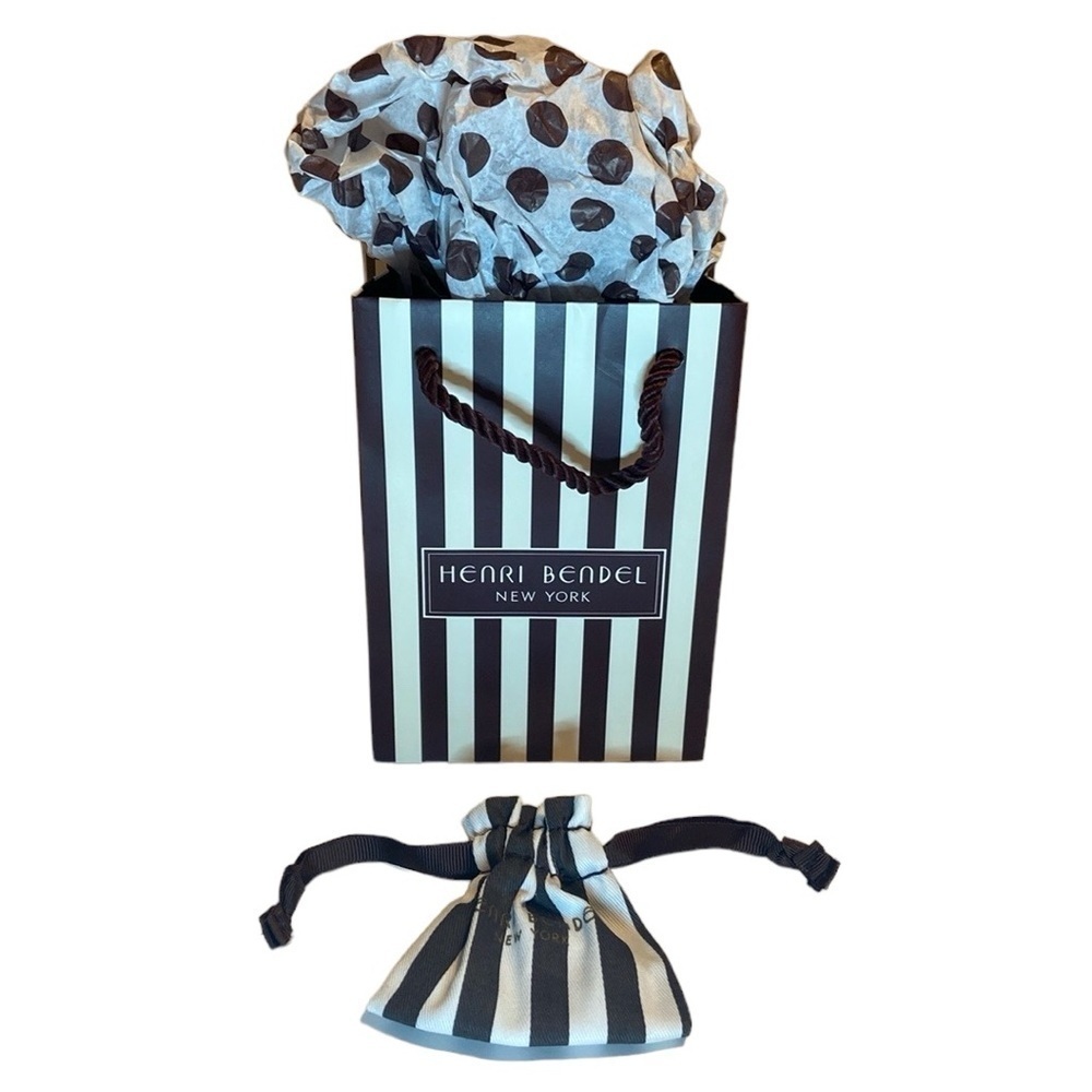 Henri Bendel Mini Shopping Bag, Tissue and Ring Bag